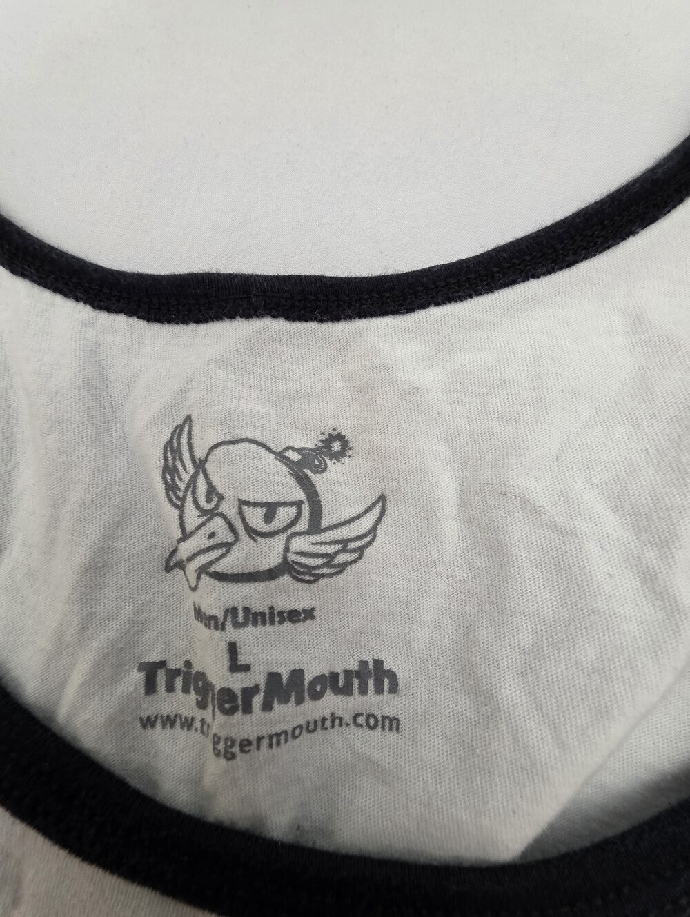 White Tank Top with Red Strongman Graphic - Picture 3 of 4